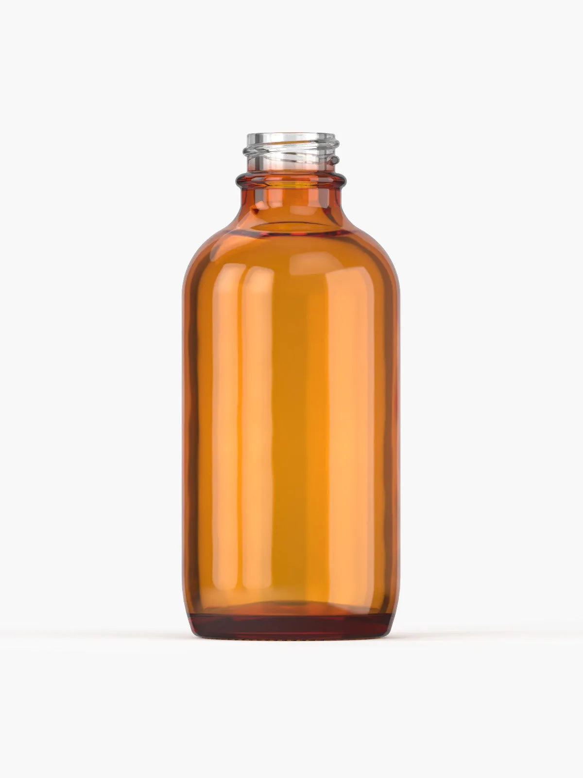 2 oz (60 ml) Orange Boston Glass Bottle